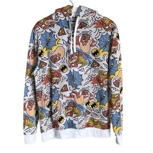Warner Bros Hoodie Looney Tunes Tasmanian Devil Yosemite Sam Superman Batman Med